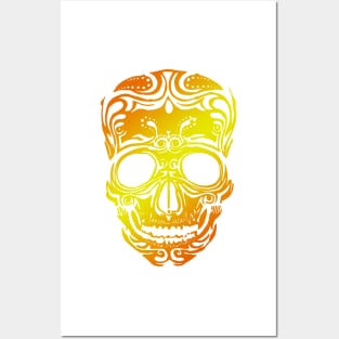 Gold Skull Posters and Art